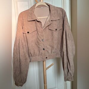 Crop Corduroy Jacket